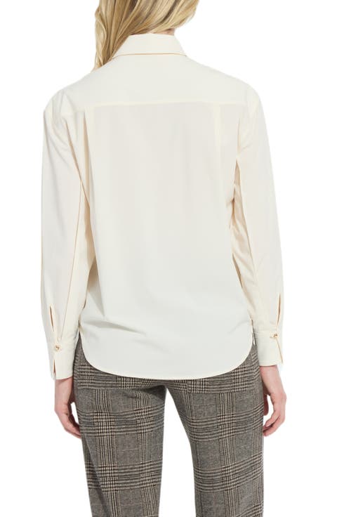 Etta Pleated Balloon Sleeve Shirt