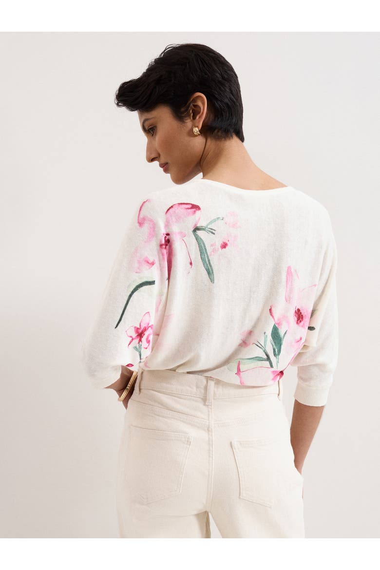 Lorelei Boatneck Floral Jumper, Alternate, color, Pink