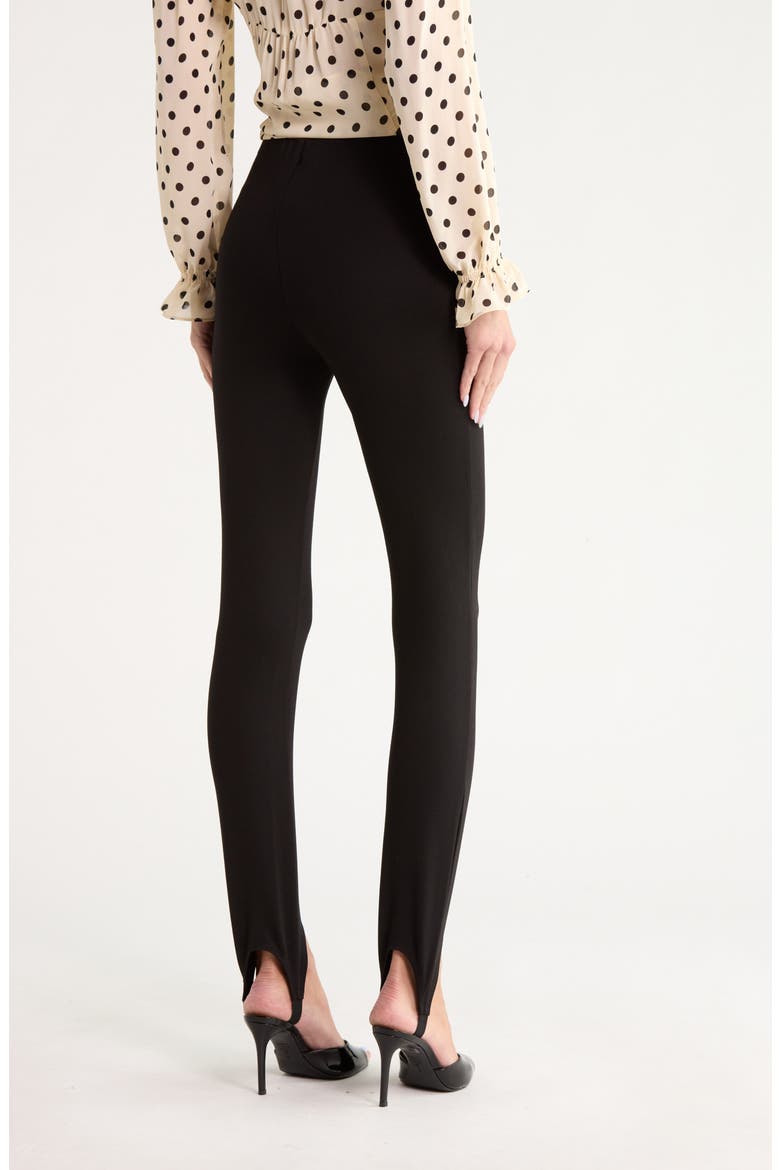 Needle Stirrup Leggings, Alternate, color, BLACK