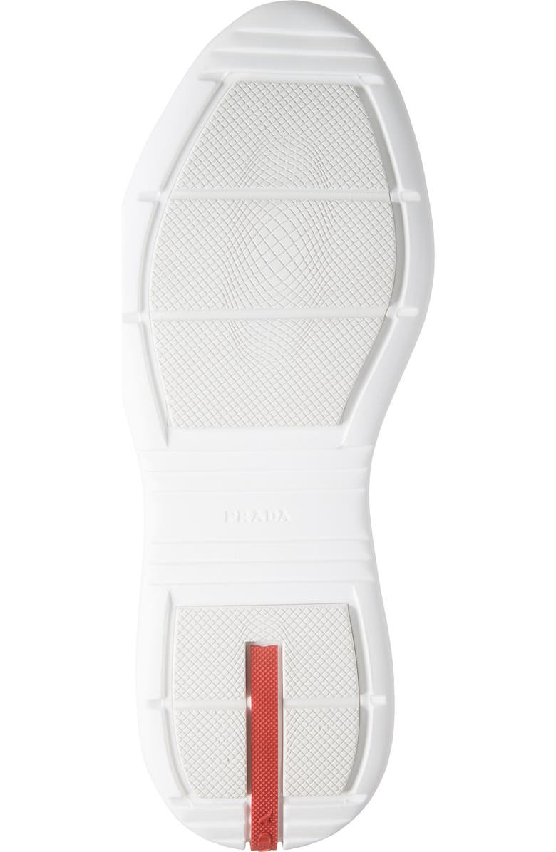 Prada America's Cup Bike Low Top Sneaker, Alternate, color, Baltico/ Argento