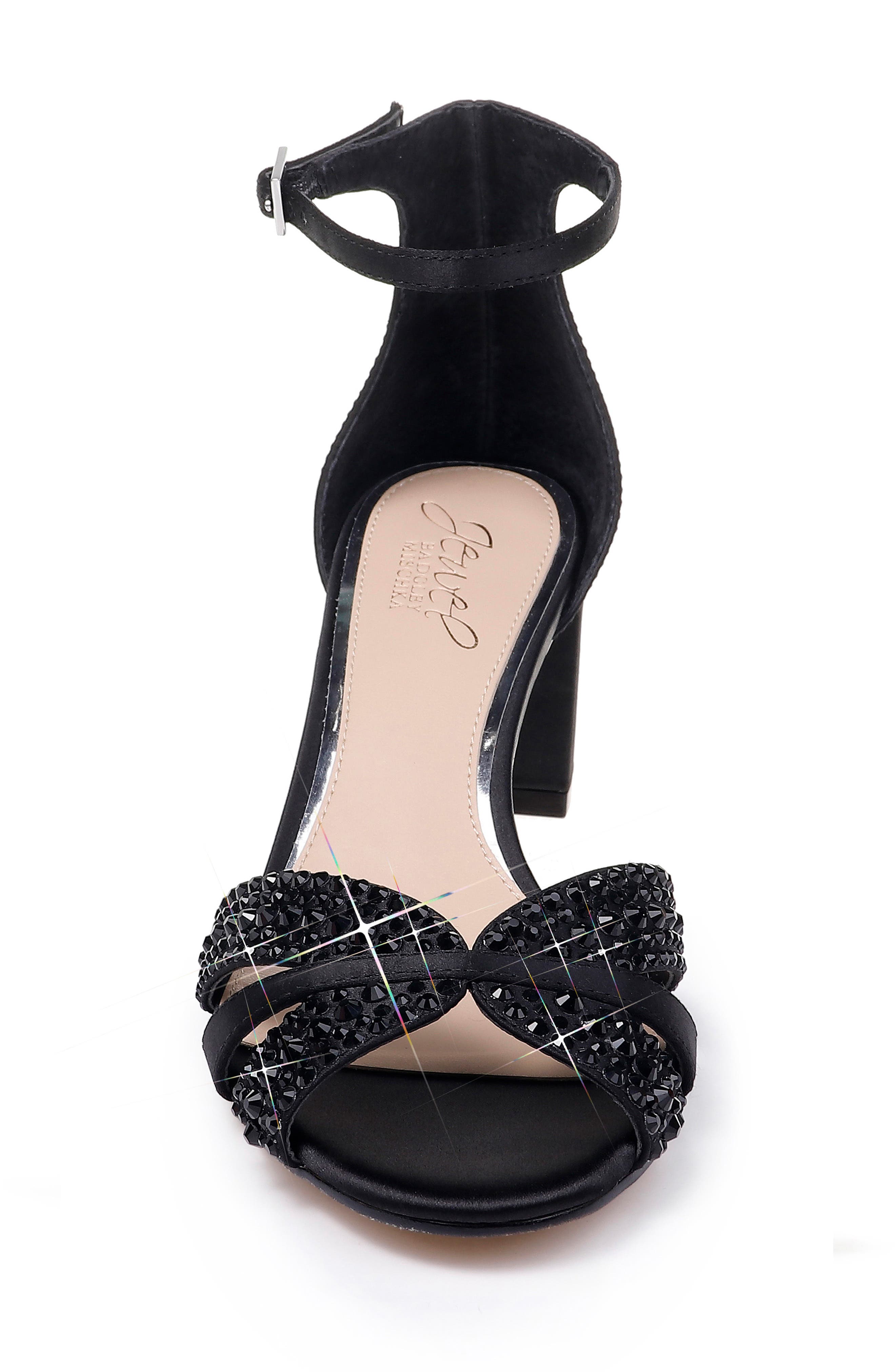 Jewel Badgley Mischka Sequoia Crystal Embellished Ankle Strap Sandal, Alternate, color, 