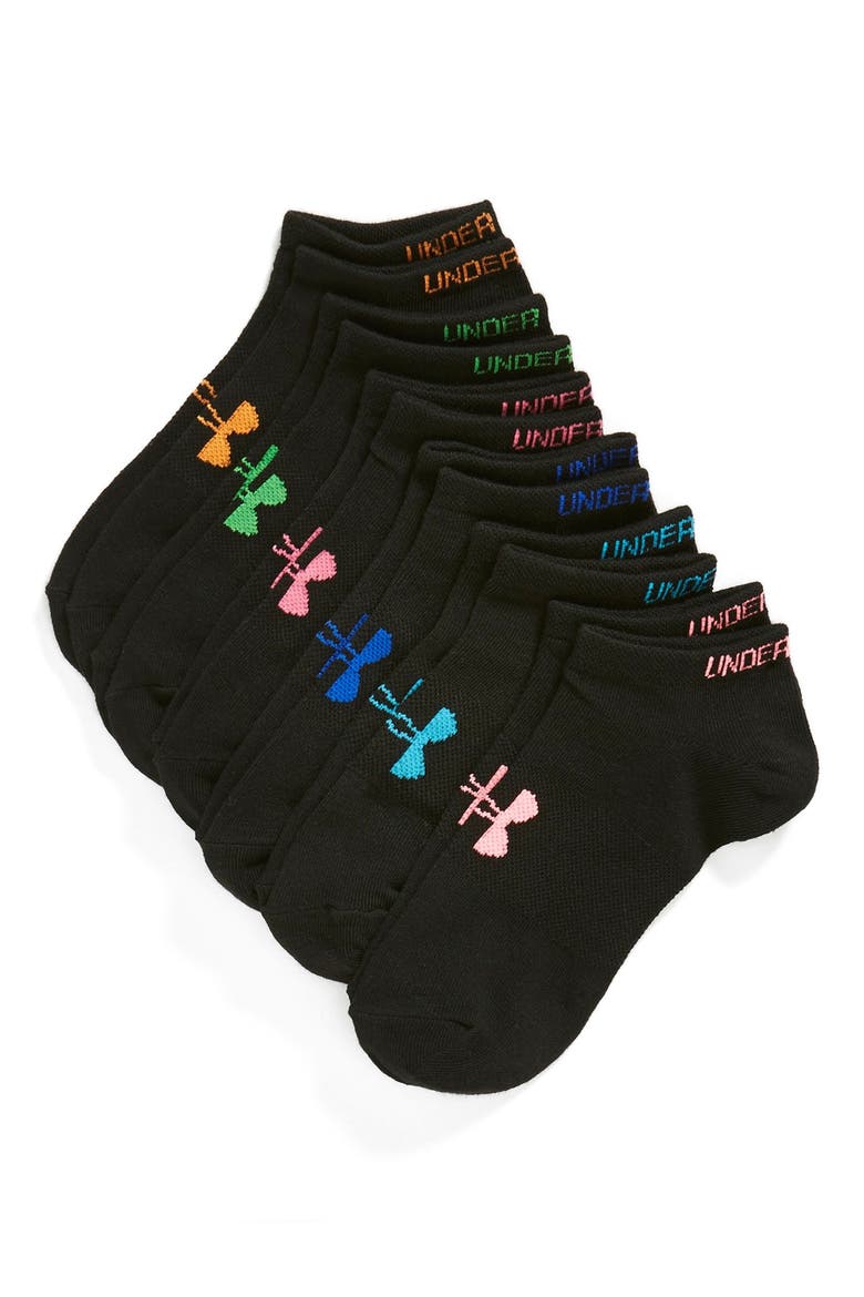 No-Show Socks, Main, color, BLACK/ ASSORTED