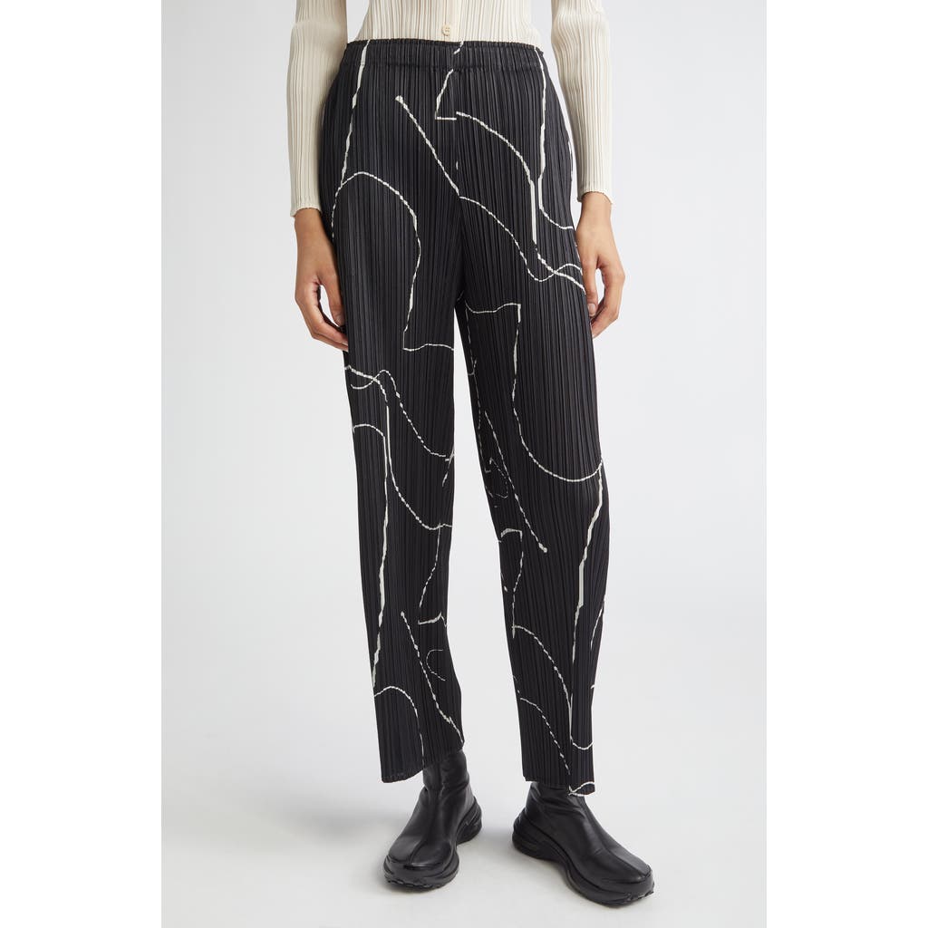 Issey Miyake Pleats Please Pause Pleated Pants In Black