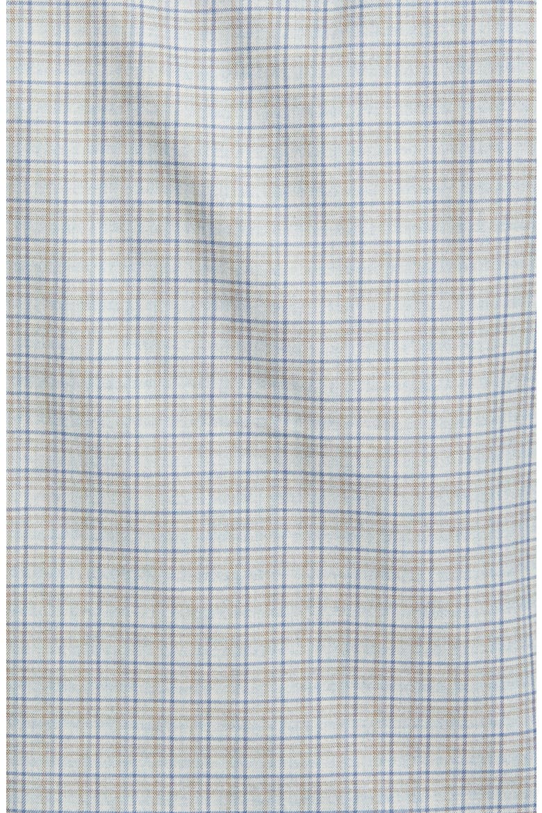 Trim Fit Check Dress Shirt, Alternate, color, BLUE