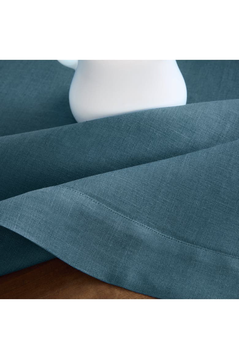 Linen Dinner Napkins Set of 4, 20 x 20" - Fete, Alternate, color, Peacock Blue