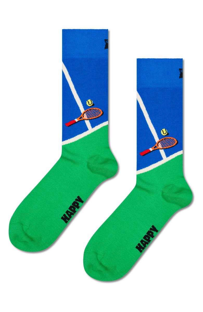 Happy Socks Assorted 2-Pack Tennis Socks Gift Box, Alternate, color, Blue