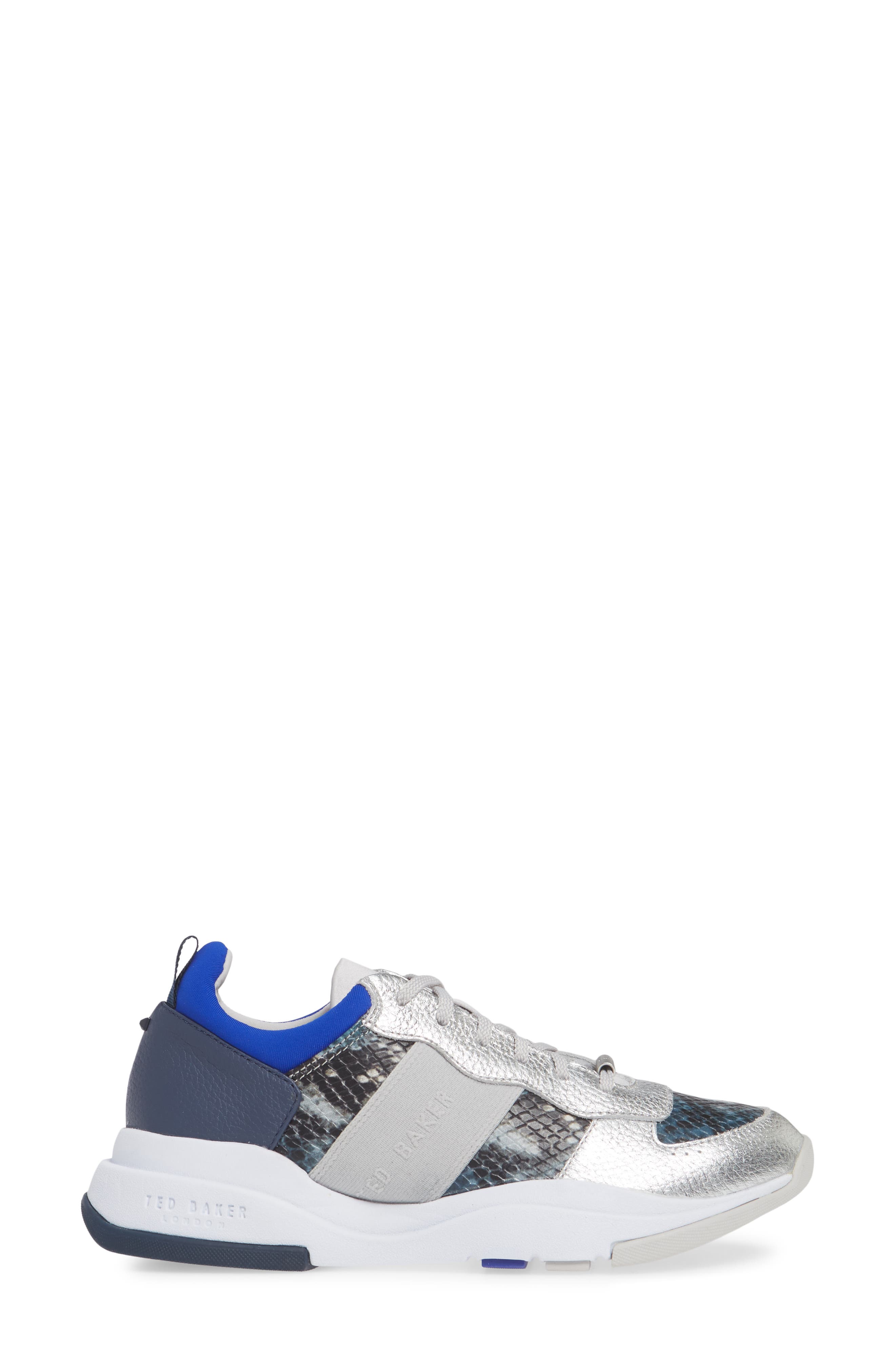 Wavara Sneaker, Alternate, color, BLUE LEATHER