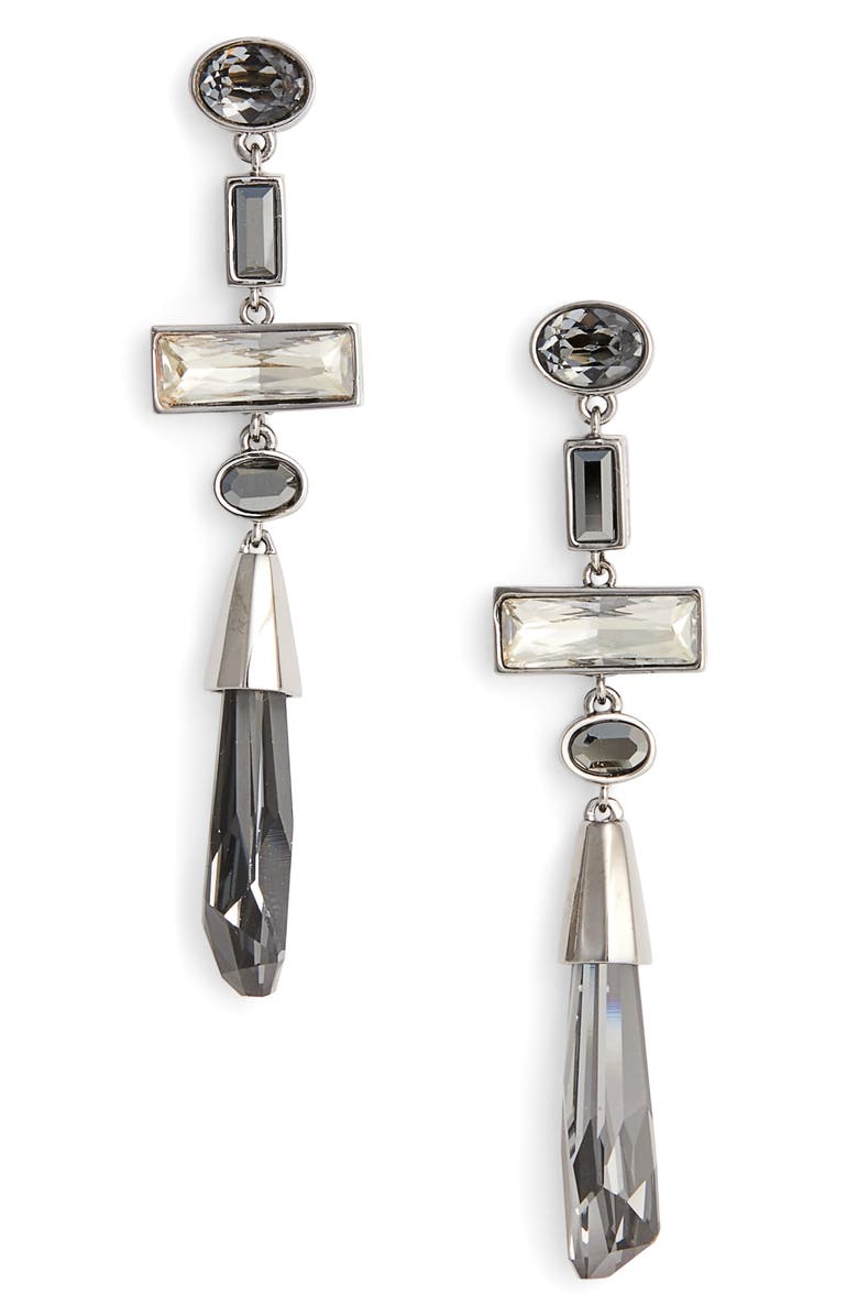 St. John Collection Swarovski Crystal Drop Earrings, Main, color, 