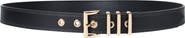 Linea Pelle Triple Keeper Faux Leather Belt