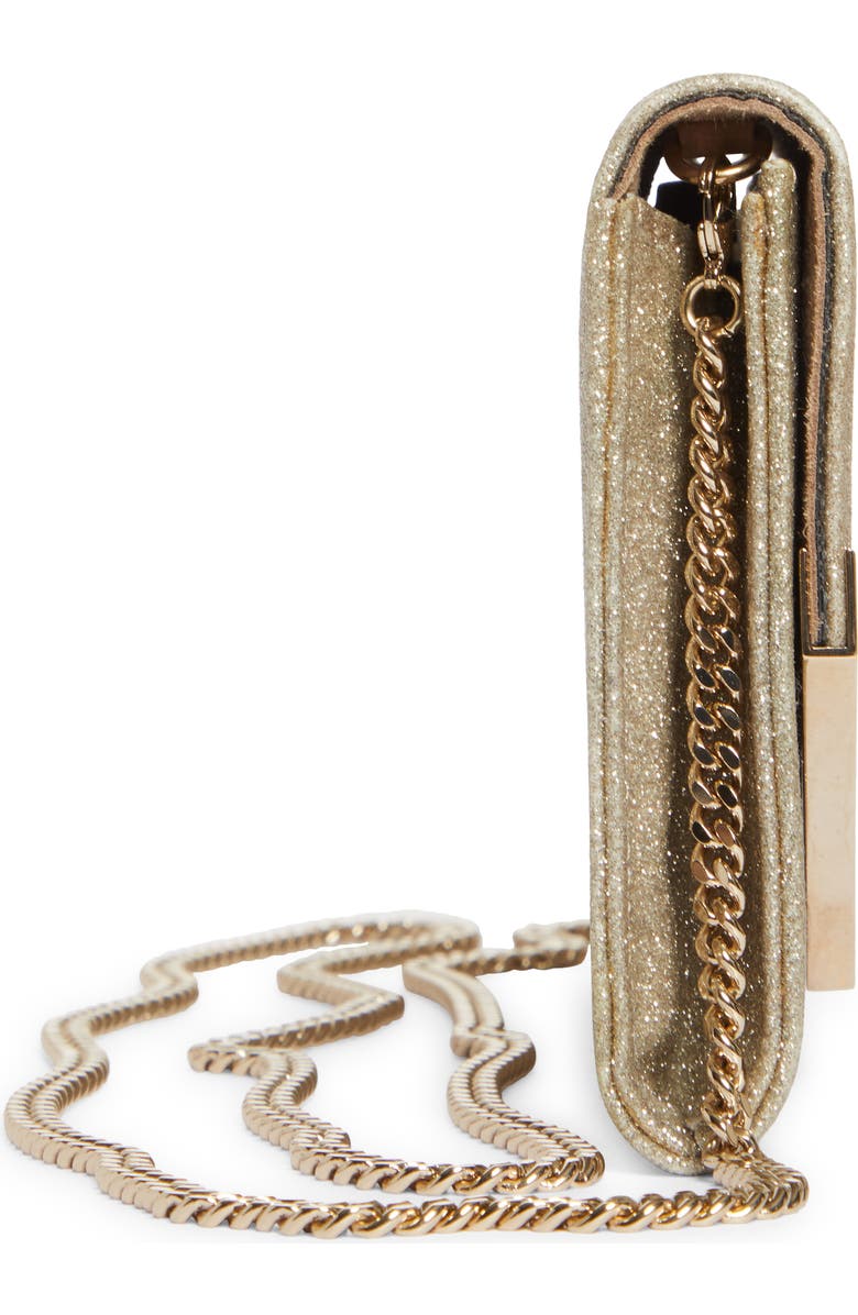Jimmy Choo Emmie Dusty Glitter Clutch, Alternate, color,