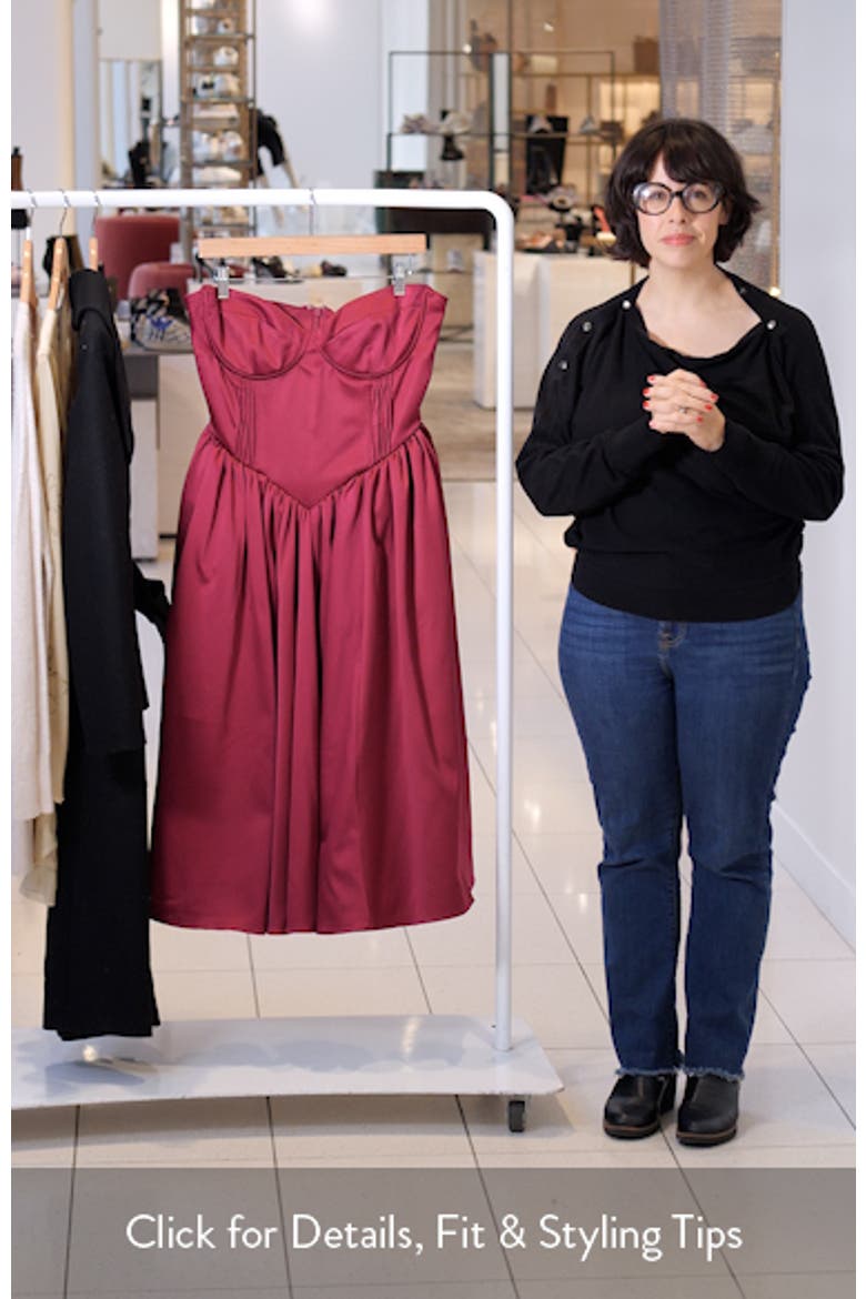 Coco Strapless Corset Midi Dress video