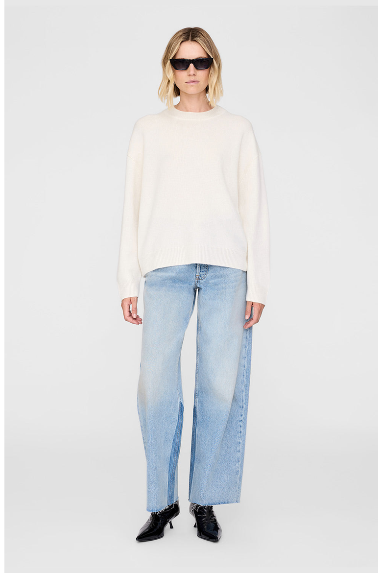 Lee Crew Sweater, Main, color, Cream