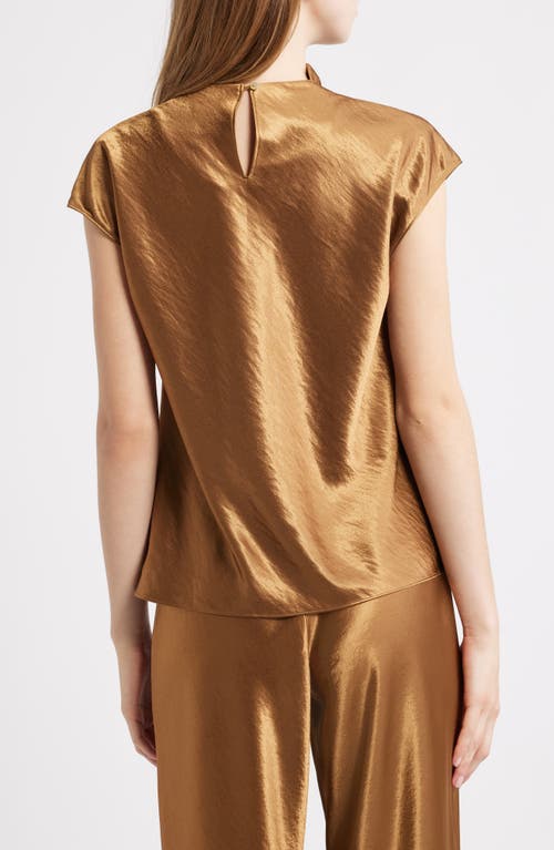 Rails Loretta Bias Cut Satin Top In Brown