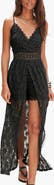 LASCANA Women's Lace Maxi Overlay Romper
