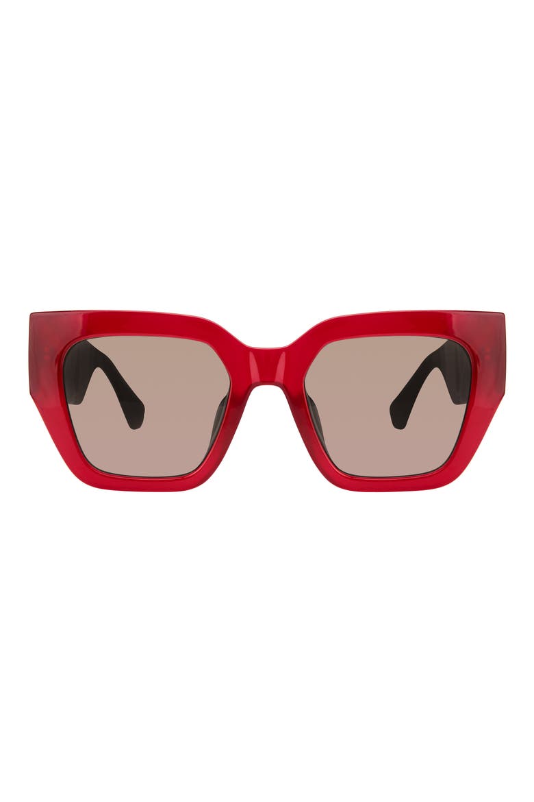 52mm Cat Eye Sunglasses, Main, color, MAGENTA/ FUCHSIA FL