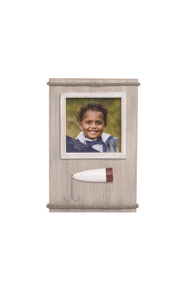 Beachcombers Lure Wood Photo Frame Picture Holder, Main, color, Beige