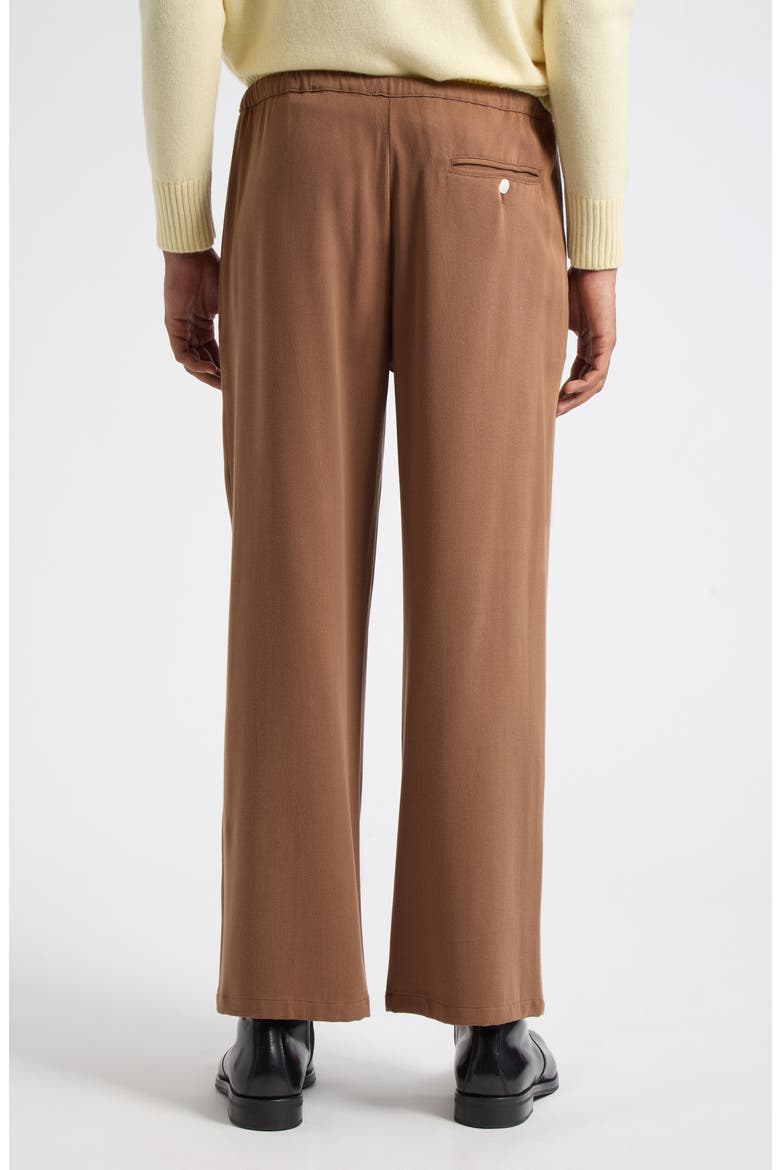 Team Wide Leg Drawstring Trousers, Alternate, color, BROWN