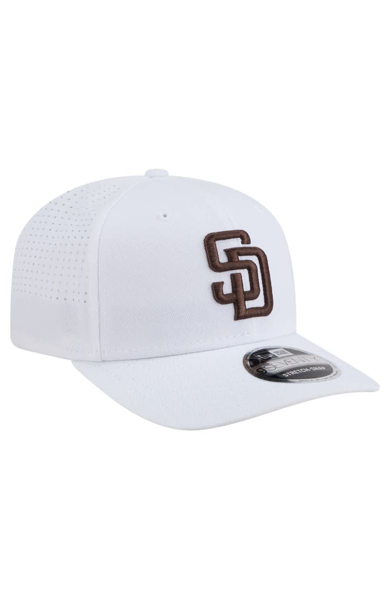 New Era Men's New Era White San Diego Padres COOLERA 9SEVENTY Adjustable Hat, Alternate, color, White