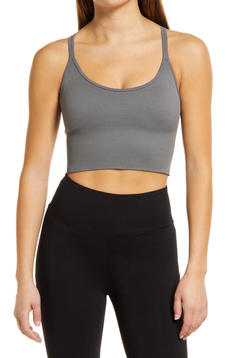 GUESS Alma Seamless Active Sports Bra, Main, color, 