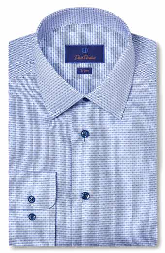 Trim Fit Micro Dobby Dress Shirt