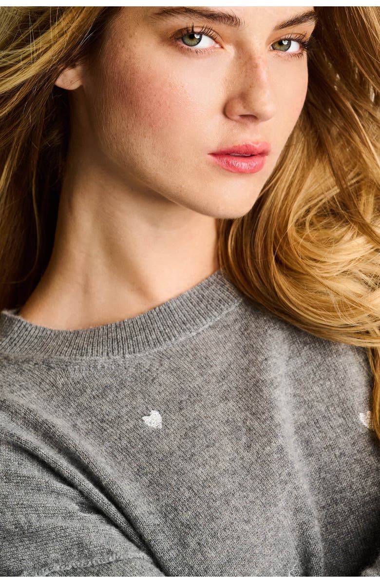 Lisa Todd Call It Love Cashmere Heart Sweater, Alternate, color, 