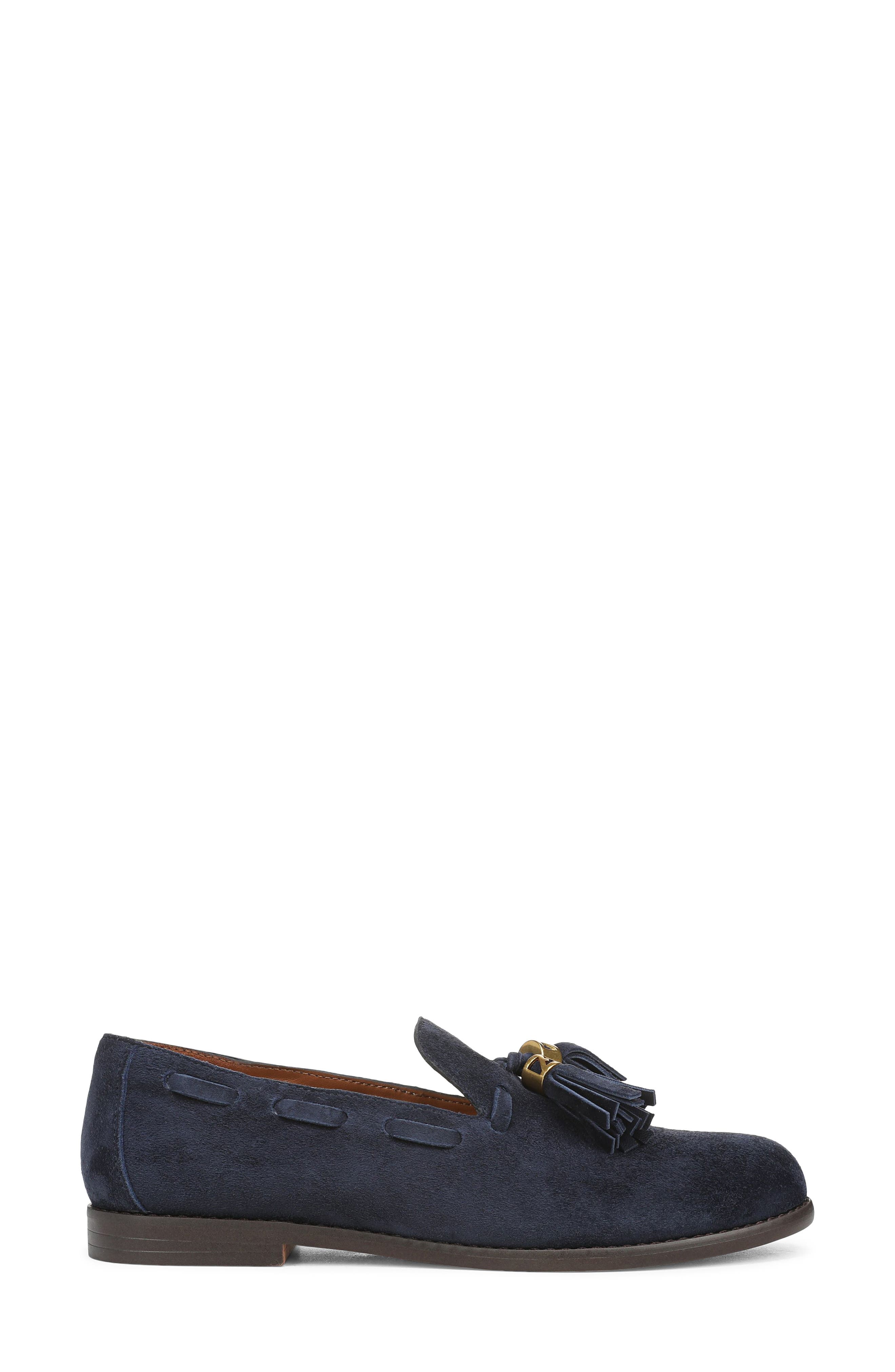 Hartlie Tassel Loafer, Alternate, color, BLUE LEATHER