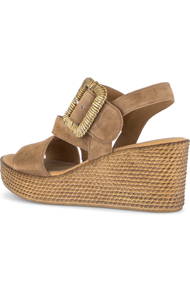 Gabor 84.771 Platform Wedge Sandal, Alternate, color, Peanut