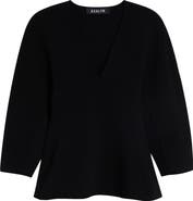 ASHLYN William V-Neck Knit Blouse