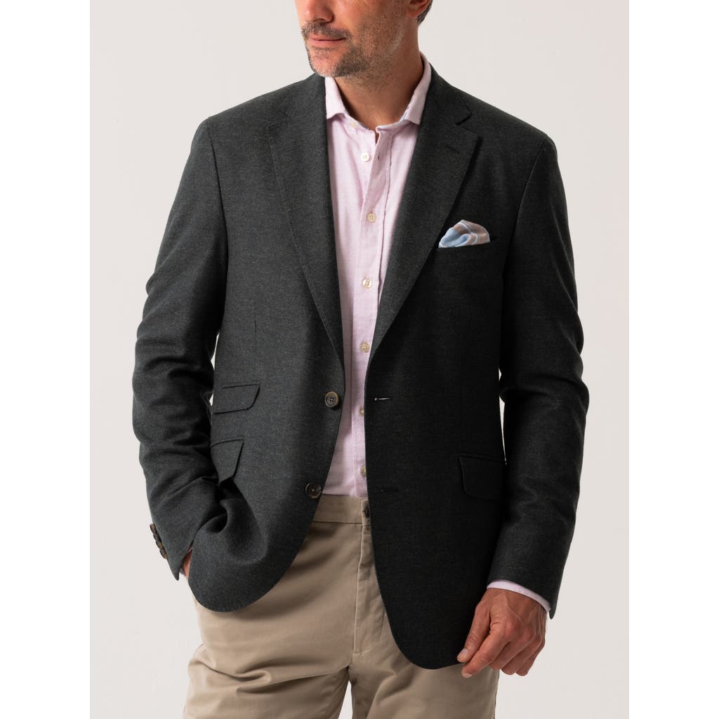 Koy Clothing Classic Wool and Cashmere Blend Blazer in Olive  product