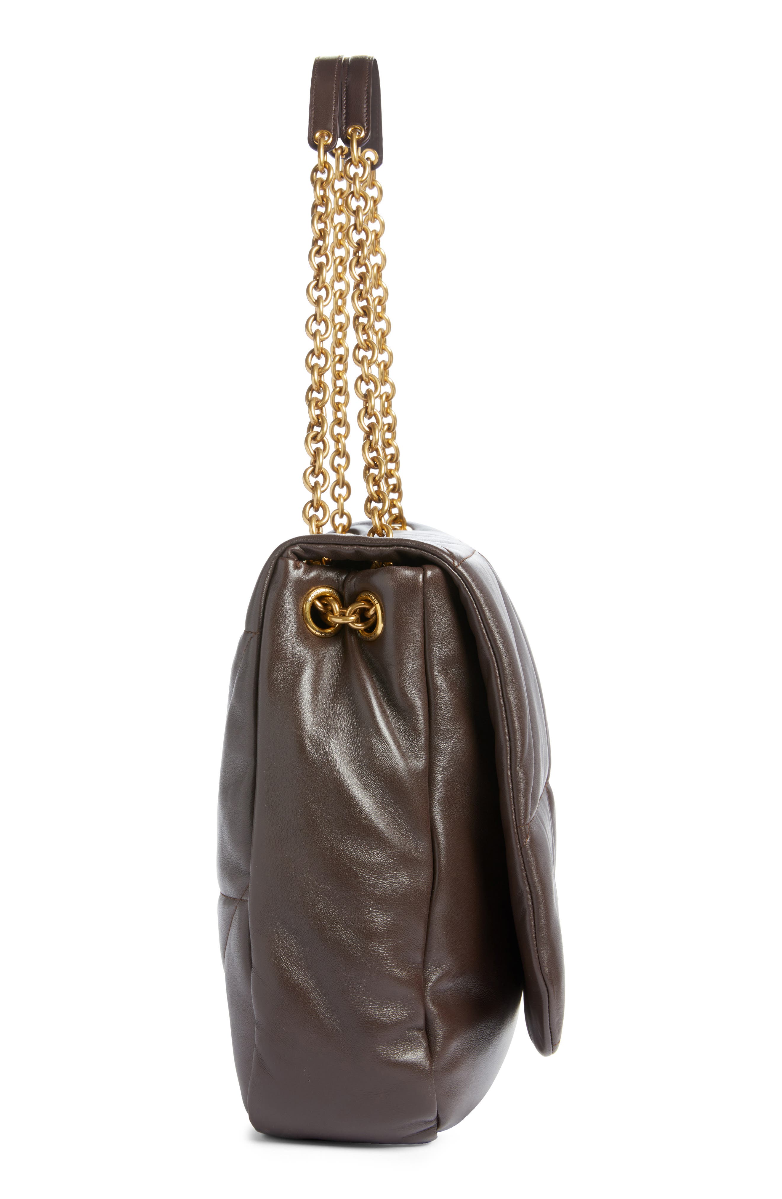 Saint Laurent Medium Jamie 4.3 Carré Rive Gauche Quilted Leather Shoulder Bag, Alternate, color, 