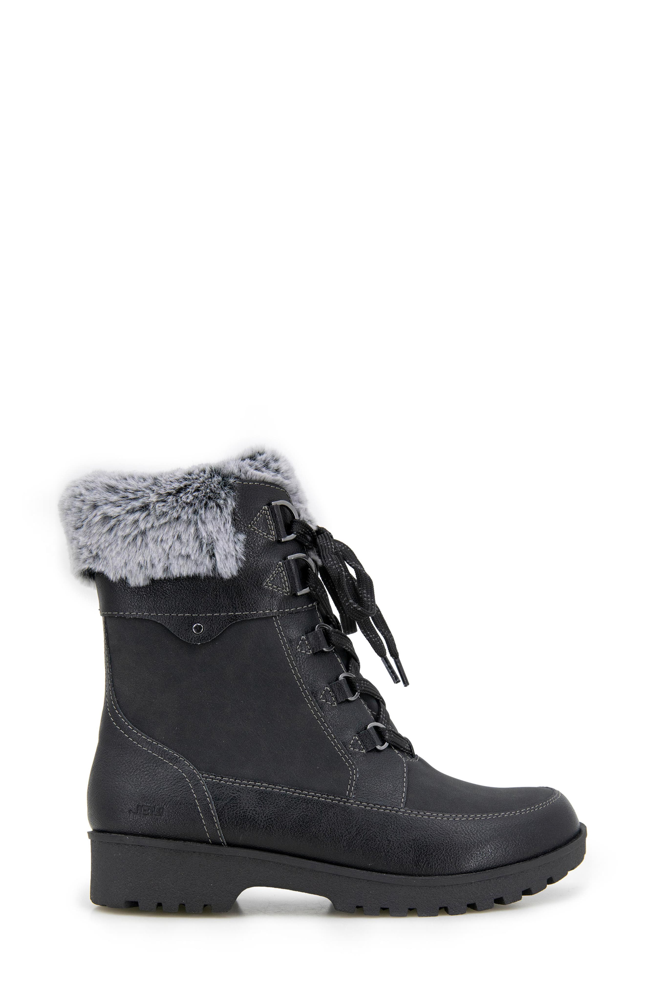 JBU Antonio Faux Fur Collar Boot, Alternate, color, 