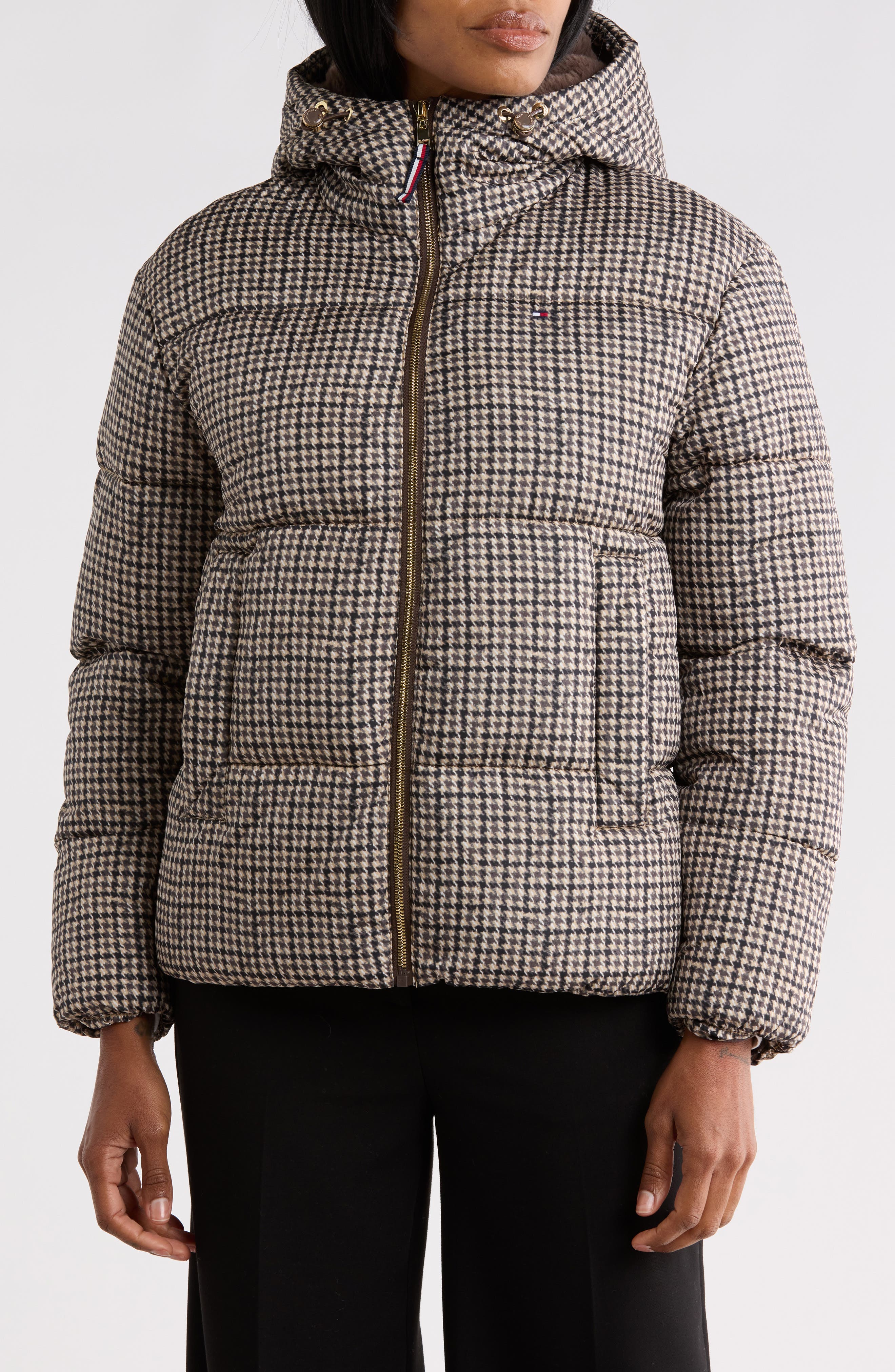 Plaid Puffer Jacket
