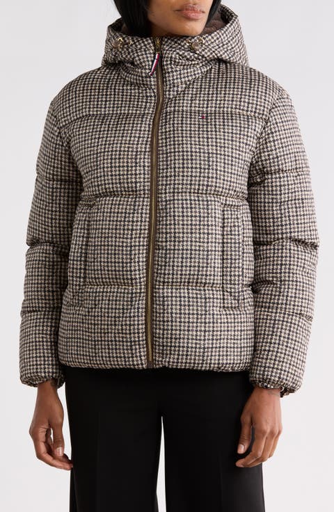 Plaid Puffer Jacket