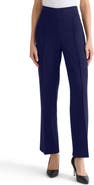 Jones New York Pintuck Pull-On Straight Leg Pants