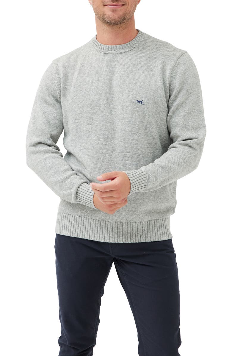 Rodd
Gunn Crewneck Cotton Sweater, Main, color, Marble