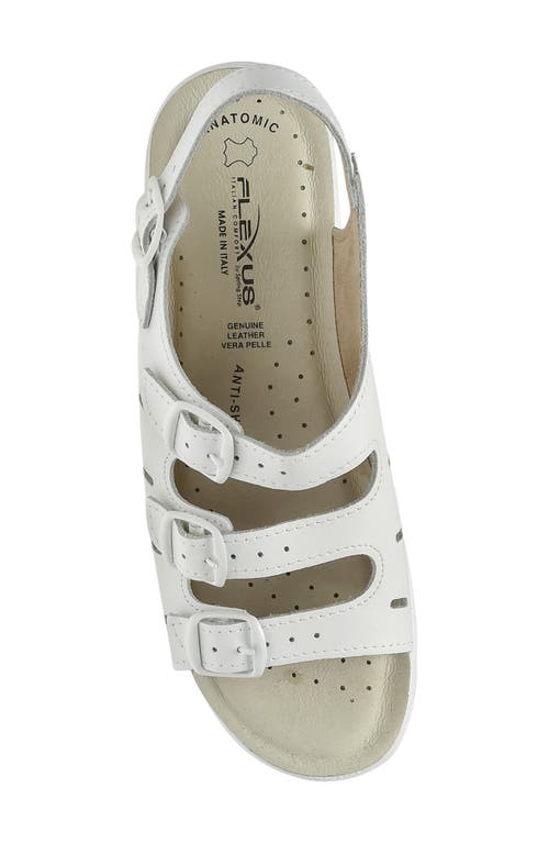 Flexus By Spring Step Willa Multistrap Slingback Sandal In White