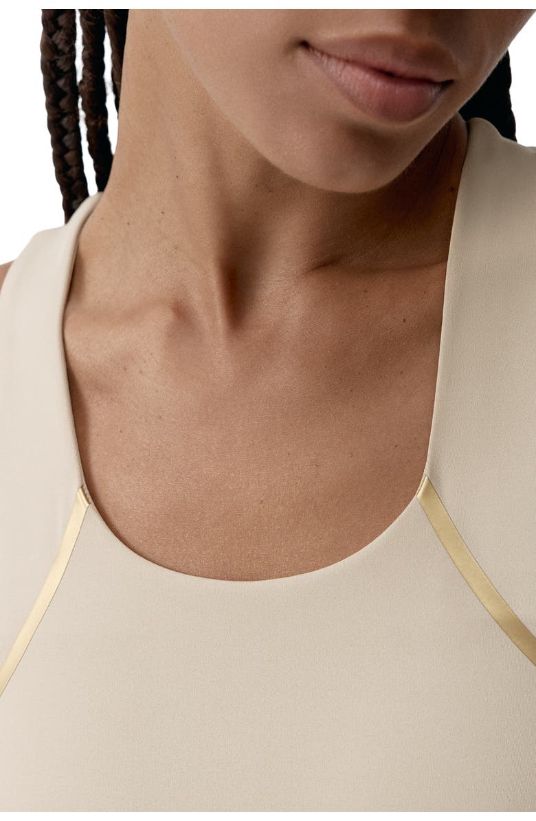 Born Living Yoga Gold Medium Support Performance Sport Top, Alternate, color, Stick