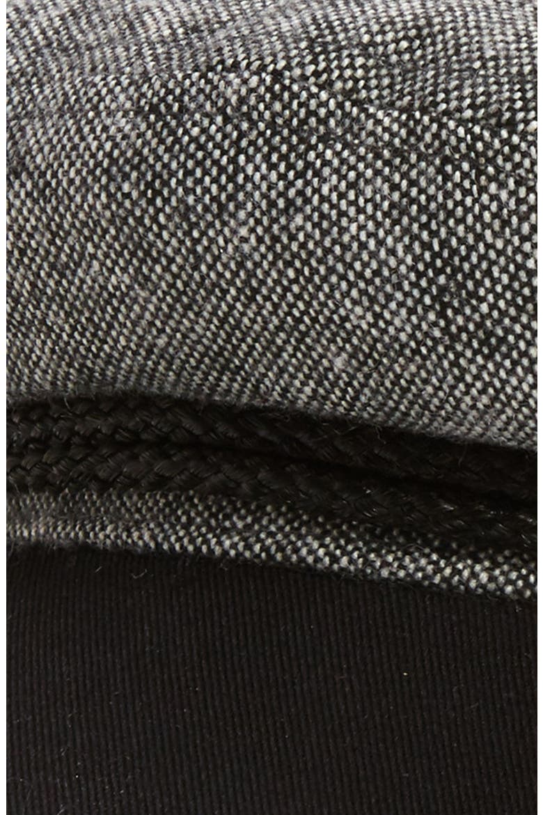 Fiddler Cap, Alternate, color, BLACK/ WHITE TWEED