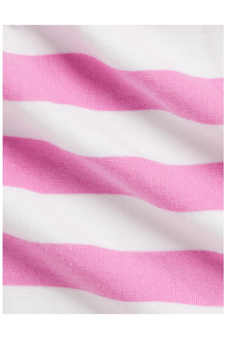 Stripe Cotton Jersey Dress & Bloomers Set, Alternate, color, LAGUNA PINK/ WHITE