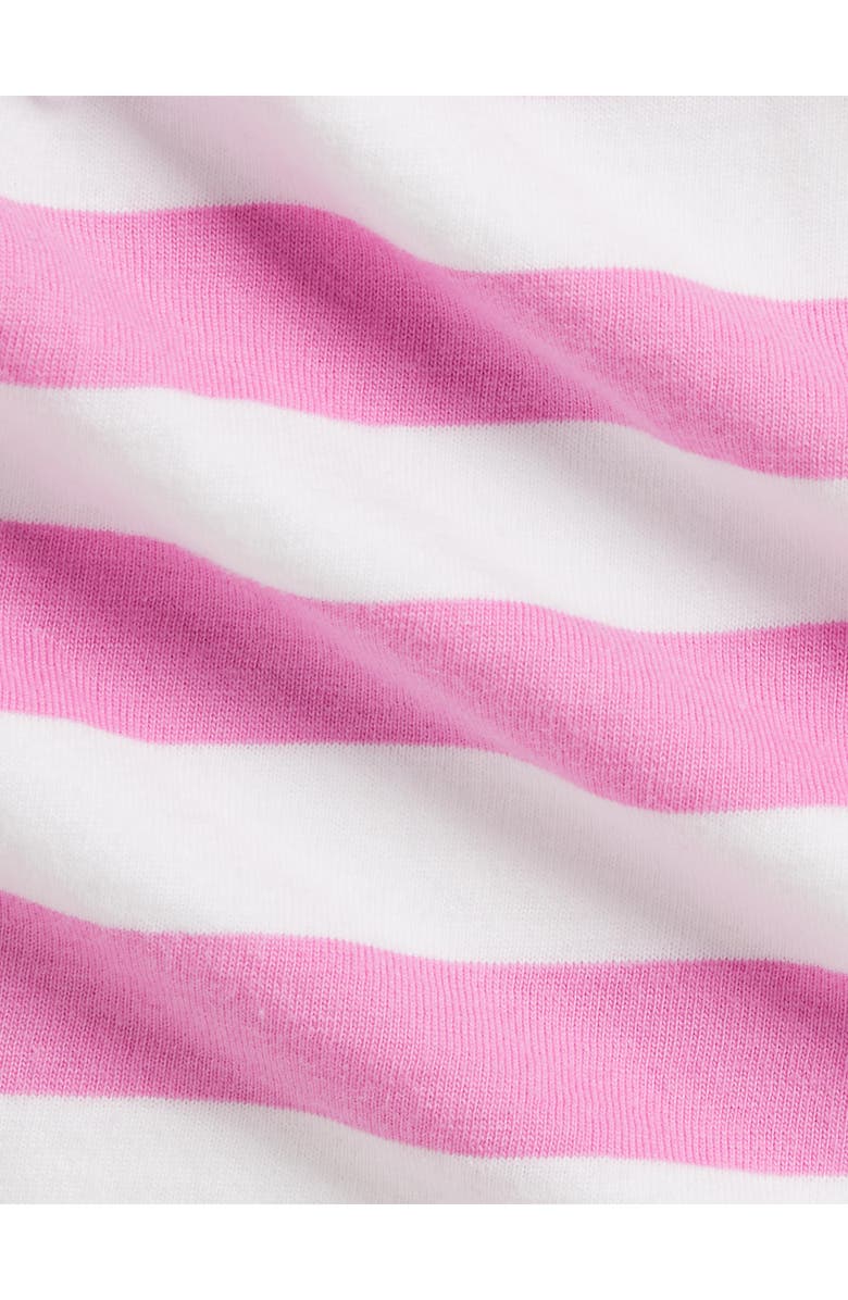 Ralph Lauren Stripe Cotton Jersey Dress & Bloomers Set, Alternate, color, Laguna Pink/ White