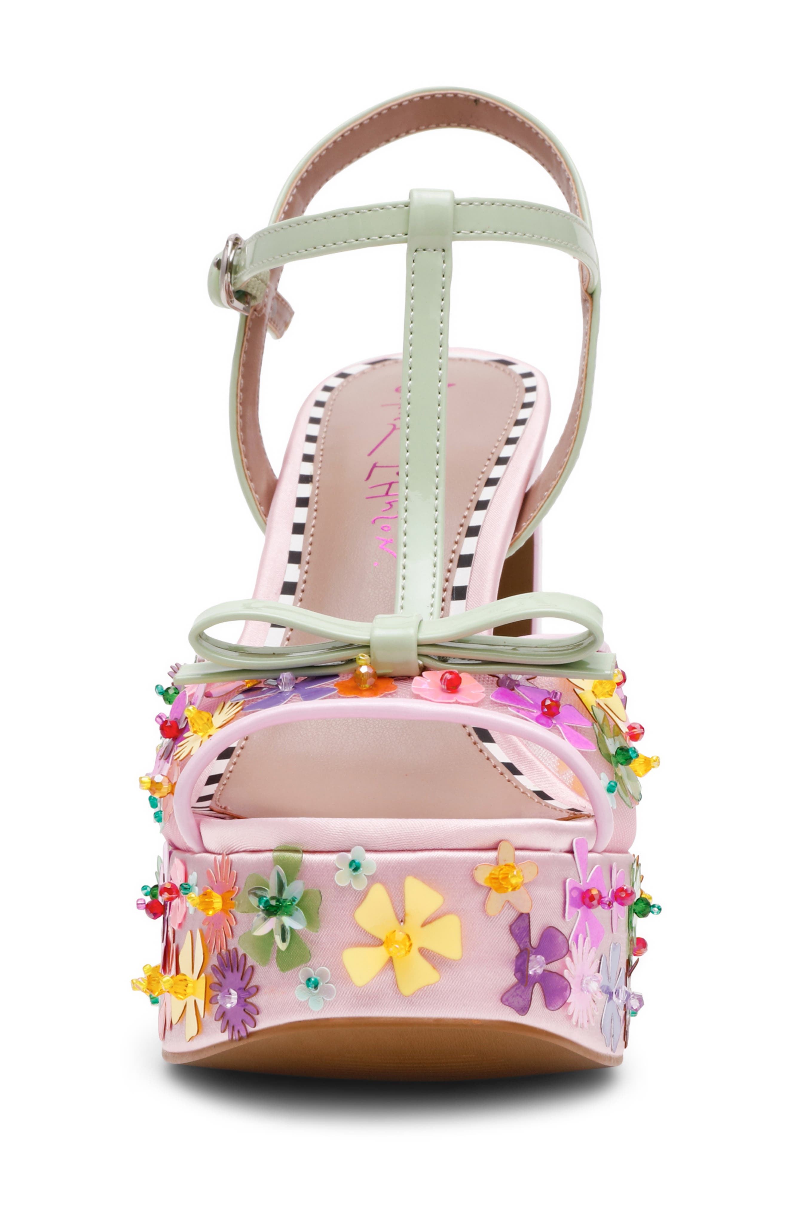 Betsey Johnson Melodie Platform Sandal, Alternate, color, Pink Multi