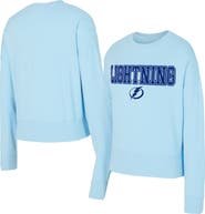 CONCEPTS SPORT Women's Concepts Sport Light Blue Tampa Bay Lightning Tonal Pullover Sweatshirt