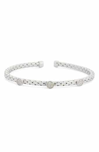 Diamond Station Bangle Bracelet - 0.18ct.