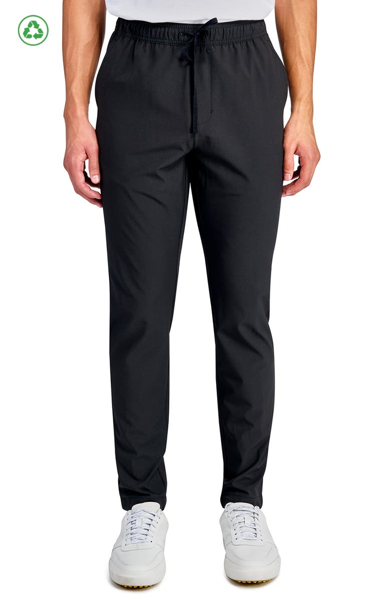 CONSTRUCT Slim Fit Eagle Recycled Jogger Golf Pants, Main, color, Black