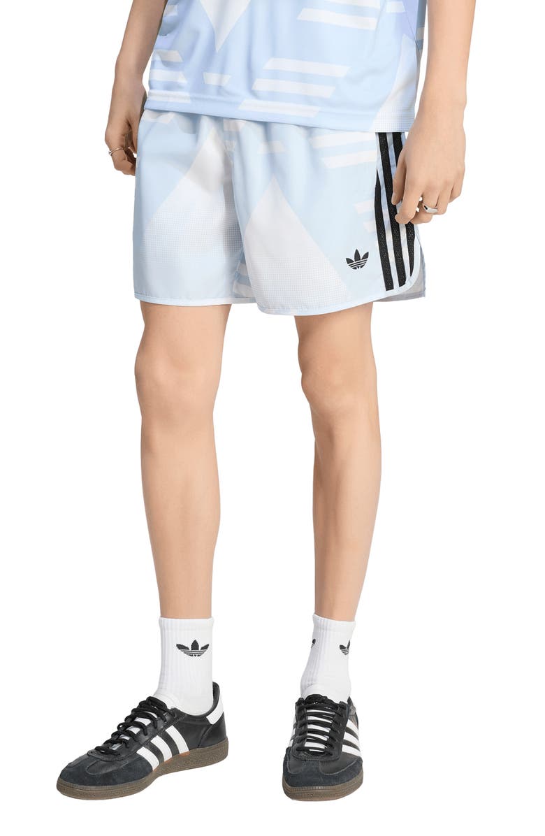 adidas Bruised Banana Allover Print Shorts, Main, color, White/ /