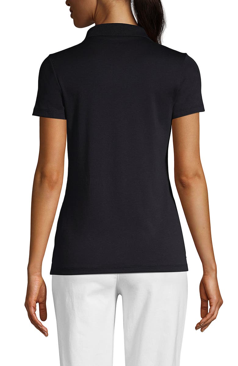 Lands' End Supima Cotton Polo Shirt, Alternate, color, Black