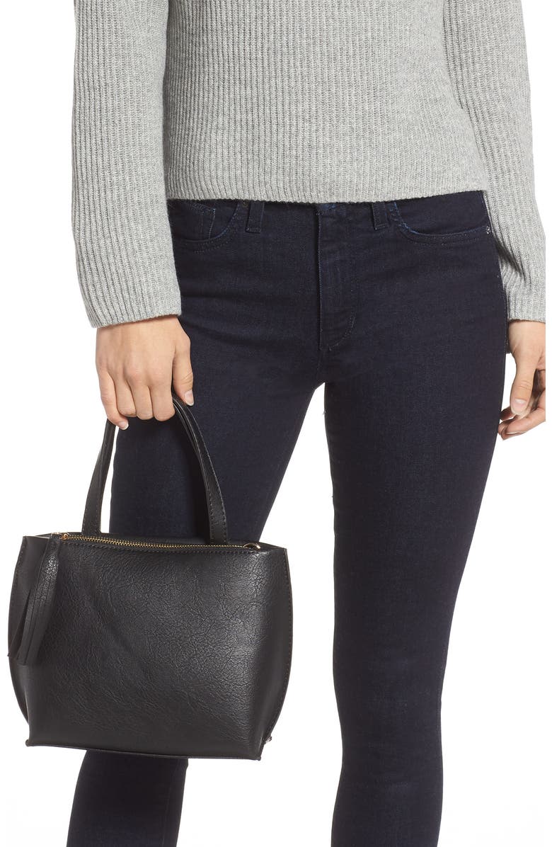 Sole Society Faux Leather Tote, Alternate, color,