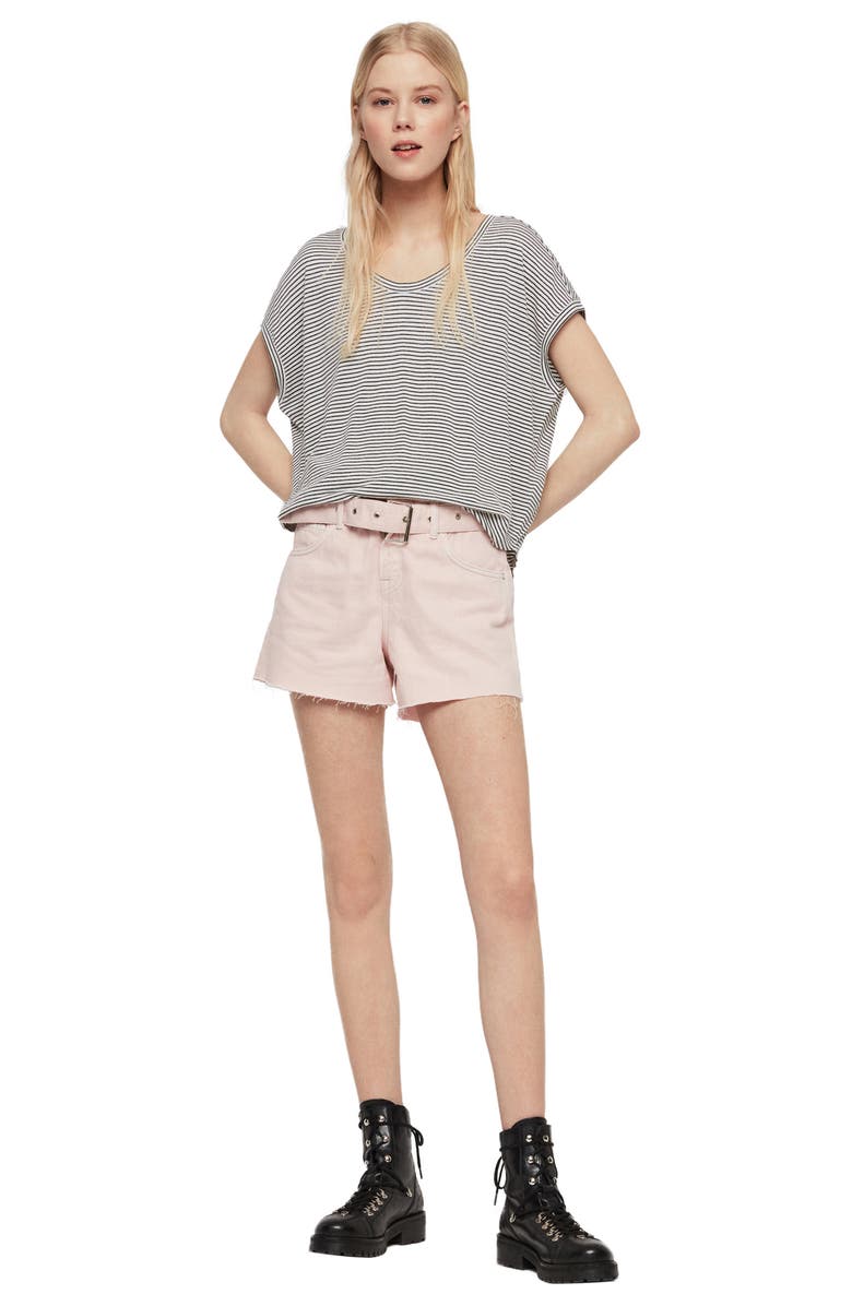 AllSaints Brea Stripe Tee, Alternate, color,