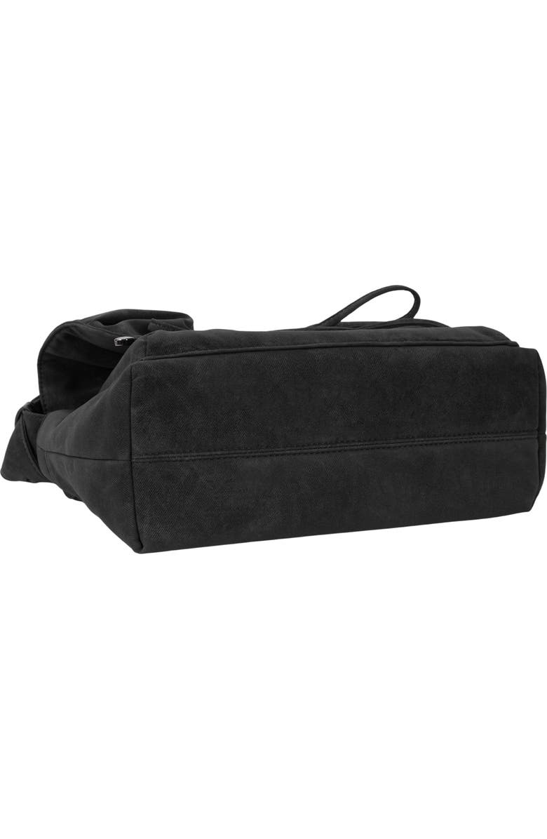 Oryany Small Ruched Flap Faux Suede Crossbody Bag, Alternate, color, Black