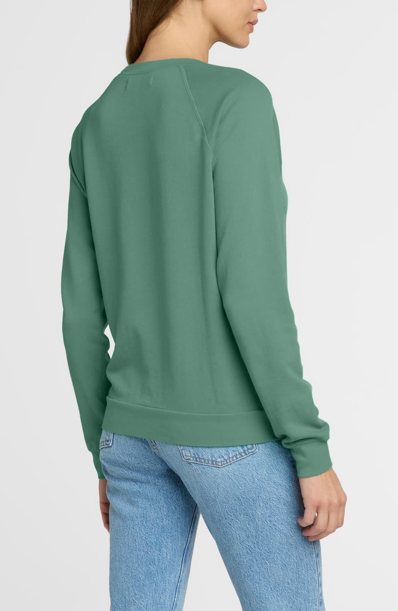 The Standard Stitch The Organic Cotton Raglan Sweatshirt, Alternate, color, Aloe
